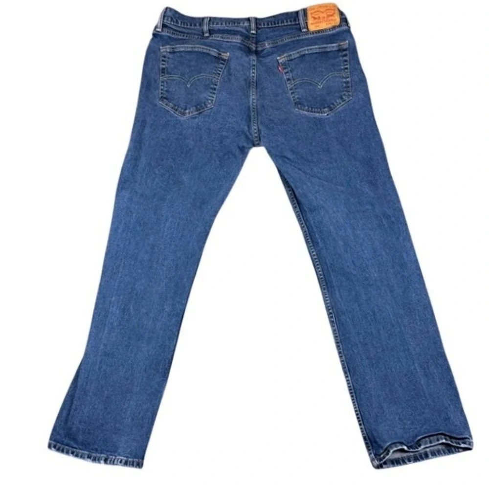 Levis 504 Regular Straight Fit Mens Jeans {Actual W38 L31) Medium Wash Blue